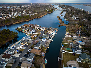 Aerial view of homes for sale in Brick NJ
